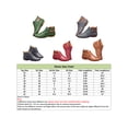 thumbnail image 2 of Fangasis Women Booties Non-slip Flat Boots Casual Ankle Walking Vintage Dark Brown 9, 2 of 3