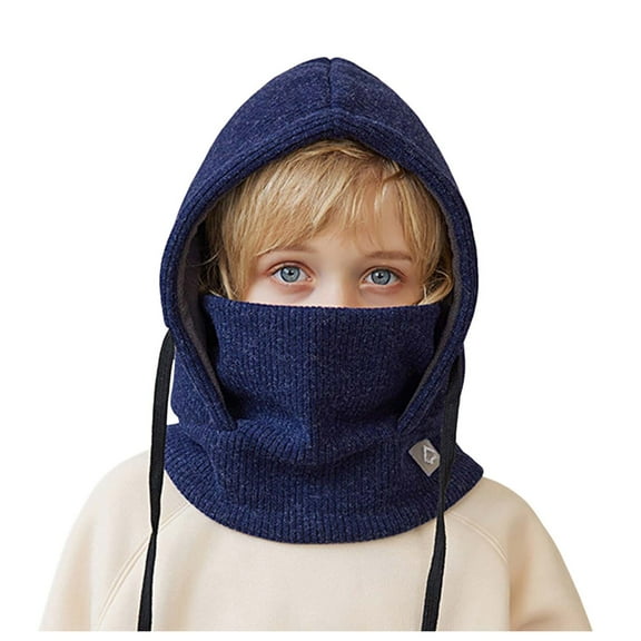 Kids Winter Ear Hats and Neckwear Set for Boys Cozy Outdoor Cold Weather Accessories