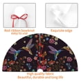 thumbnail image 4 of Yiaed Humming Bird And Tropical Flowers Print Christmas Tree Skirt , Tree SkirtsTree Mat for Christmas Winter Holiday Indoor Decorations-30", 4 of 7