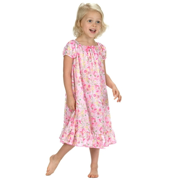 Laura Dare Wildflowers Puff Sleeve Nightgown (12m-14) - Walmart.com