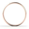 thumbnail image 3 of Sz 10.0 Solid 10K Rose Gold 3 Diamond 3MM Dome Wedding Anniversary Comfort Fit Band Ring, 3 of 4