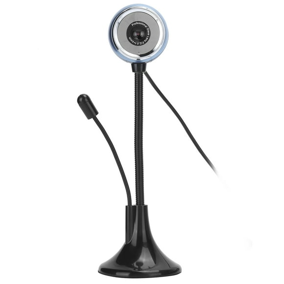 Webcam, No Driver USB Web Camera with Microphone for Computer