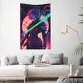 thumbnail image 3 of Dark Warrior Tapestry, Abstract Wall Tapestry Decor Home Decor Bedroom Living Room Dorm Tapestry Room Wall Hanging, 40 x 60 inches, 3 of 8