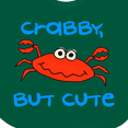 thumbnail image 4 of Inktastic Crabby but Cute Boys or Girls Baby Bib, 4 of 4