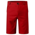 thumbnail image 4 of AHTJRT Men's Classic Stretch Golf Shorts with Pockets for Casual Summer Wear Red 3XL, 4 of 4