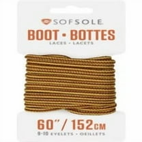 Sof Sole SOF-48895 Boot Laces, Gold/Brown, 60" - Gold/Brown