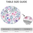thumbnail image 6 of Pioneer Flower Floral Print Pattern Round Fitted Tablecloth with Elastic Edge,Dining Table Cover Waterproof,Outdoor Round Tablecloth for Camping,Dining,Indoor and Outdoor, 6 of 7