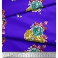 thumbnail image 3 of Soimoi Cotton Duck Fabric Leaves & Floral Artistic Print Sewing Fabric Yard 42 Inch Wide, 3 of 3