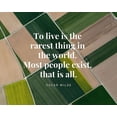 thumbnail image 2 of ArtsyQuotes 32x26 Gold Ornate Wood Framed with Double Matting Museum Art Print Titled - Oscar Wilde Quote: The Rarest Thing in the World, 2 of 4