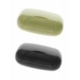 thumbnail image 1 of Jabonera portátil de plástico de 2 piezas con tapa Caja de viaje impermeable - Caja de jabón de plástico negra + verde oliva con cerradura, mini caja de jabón portátil oso de fresa Electrónica, 1 of 4