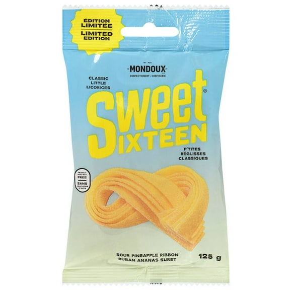 Limited Edition Sweet Sixteen Sour Pineapple Licorice Ribbon 125g