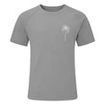 thumbnail image 4 of XIAONU Floral Letter Print Tee for Men Short Sleeve Crewneck Pullover T-Shirt Breathable Tropical Beach T-Shirts, 4 of 4