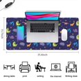 thumbnail image 5 of Long Mouse Pads for Desk,DarkBlue Dinosaurs with Shapes Pattern Desk Mats on Top Of Desks, Desk Mouse Pad Extra Large with 3mm Non-Slip Base and Stitched Edge for Gaming,Office,Work,Home 35.4"x15.7", 5 of 6