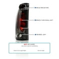 thumbnail image 3 of Spec-D Tuning Smoke Lens Tail Lights Compatible with 1988-1998 Chevy C/K C10 1500/2500/3500, Silverado Sierra, Blazer Full Size, Suburban, Yukon, Tahoe, Left + Right Pair Assembly, 3 of 7