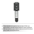 thumbnail image 3 of Uxcell Wire Organizer Ties, 9.3-31.9mm Cable Management Adjustable Zip Ties Cord Clips Wire Black Pack of 300, 3 of 5