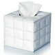thumbnail image 4 of Soporte para caja de pañuelos de papel para coche, soporte para toallas de papel, soporte de cuero blanco, 4 of 6