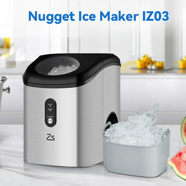 WhizMax Nugget Ice Maker Countertop, Self-Cleaning Ice Machine