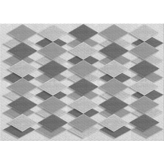 Ahgly Company Machine Washable Indoor Rectangle Transitional Gray Area Rugs, 5' x 7'