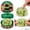 Christmas Elf Single, variant on Dumpling Mystery Squishy Toys, Glitter Watermelon Edition Dumpling, Stress Relief Sensory Squeeze for Holiday Gifts Party Favors