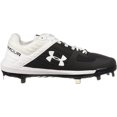 thumbnail image 6 of New Under Armour Yard Low ST Mens Size 8 Black/White Baseball Cleats, 6 of 8