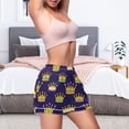thumbnail image 5 of joogoo Women's Pajama Lounge Shorts Crown Pattern Bottoms Sleep Short M, 5 of 7