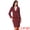 Wine Red, variant on DARING DIVA 2Pcs Women's Business Double Breasted Blazer and Pencil Skirt XS Black