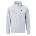 thumbnail image 2 of Men's Cutter & Buck  Gray Notre Dame Fighting Irish Alumni Logo Charter Eco Knit Recycled Full-Zip Jacket, 2 of 3