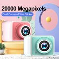 thumbnail image 3 of 1080P Digital Camera 20MP Kids Camera Cute Children Camera Cartoon Kids Selfie Camera for Boys And Girls 4XDigital Zoom 2.0in IPS Screen Dual Lenses Birthday Gift Festival Gift Great Gift for, 3 of 9