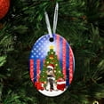 thumbnail image 4 of Flagwix Ceramic Christmas Tree Ornaments| Schnauzer Christmas Hanging Ornament With Ribbon|Christmas Gifts - Circle, 1 Pcs, 4 of 6