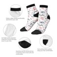 thumbnail image 3 of Bingfone Cute Magic Bunny Design Patterned Men's Women's Casual Cotton Socks, 3 of 5