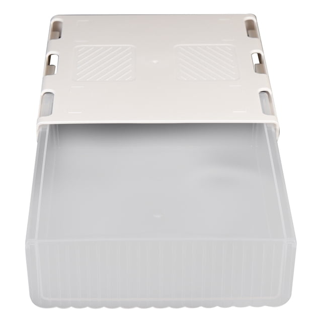 OULII Sticky Under Desk Storage Drawer Adhesive Classroom Storage Bin For Pen Ruler And More