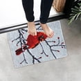 thumbnail image 1 of Wolf Latch Hook Rug Sewing Craft Festival Punch Handmade Crochet Carpet Rug 60x40cm Craft Set for Adults Red Bird, 1 of 8