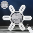 thumbnail image 1 of TopLLC New U-shaped 6-leaf LED Folding Leaf Light Remote Control Dimming Fan Light, 1 of 9