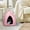 Pink, variant on Petmaker Igloo Pet Cat Bed, Pink