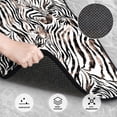 thumbnail image 3 of Disketp Leopard And Zebra for Crystal Velvet Car Mats Four-Piece Set,All-Season Automotive Protection, Vehicles, Cars, Trucks, and SUVs,Anti-Slip Design, 3 of 7