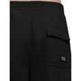 thumbnail image 2 of J. METHOD Men’s Cargo Pants Lightweight Comfy Jogger Fleece Elastic Waistband Workout Casual Active Sports Sweatpants NEMP17 Black M, 2 of 8