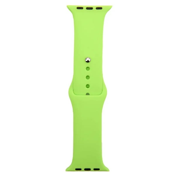 Correa silicona clasica para appletwatch 38/40mm S color verde brillante compatible con todas las series 8 7 6 SE 5 4 3 2 1 Ultra