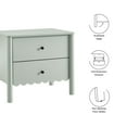thumbnail image 4 of Nightstand Side End Table, Green, Wood, Hotel Bedroom, Modern Contemporary, HB38223, 4 of 9