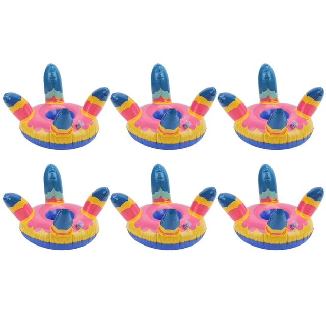 Flotadores Portabebidas Jadeshay 10 Piezas Inflables PVC