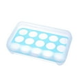 thumbnail image 1 of Harpily 50% Off Clear! Pantry Organization and Storage Kitchen Supplies Refrigerator Egg Storage Box 15 Grid Portable Picnic Egg Storage Box Plastic Egg Box Travel Egg Storage Container, 1 of 9