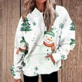 thumbnail image 2 of Women's Christmas Hoodies Oversized Sweatshirts Pullover Fashion Christmas Graphic Printed Sweaters Loose Long Sleeves Xmas Holiday Clothing Tops with Pocket, 2 of 7