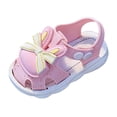 thumbnail image 2 of FhsagQ Sandals for Baby Girls Summer Sandals Lightweight with Sole for Kids Breathable Cartoon Rabbit Design Beach Shoes PinkSize 21, 2 of 6