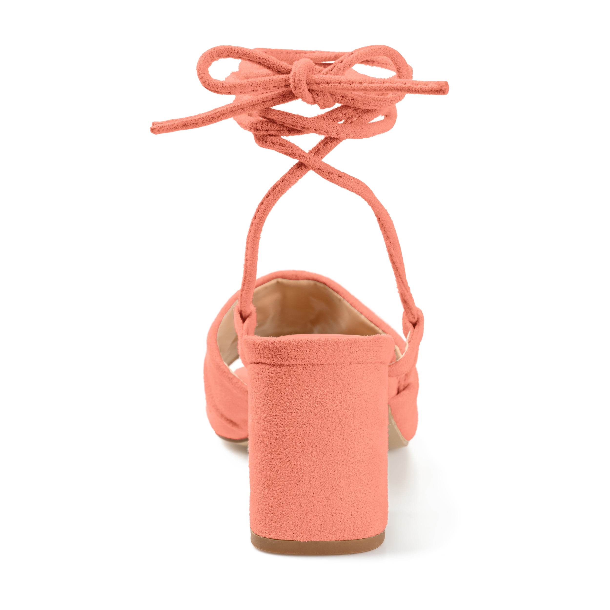 Journee Womens Felisity Open Square Toe Block Heel Dress Sandals