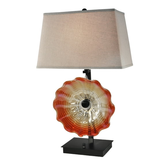 28.5"H Titan Hand Blown Art Glass Table Lamp