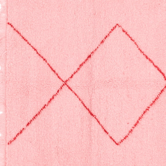 Ahgly Company Indoor Square Solid Red Modern Area Rugs, 3' Square