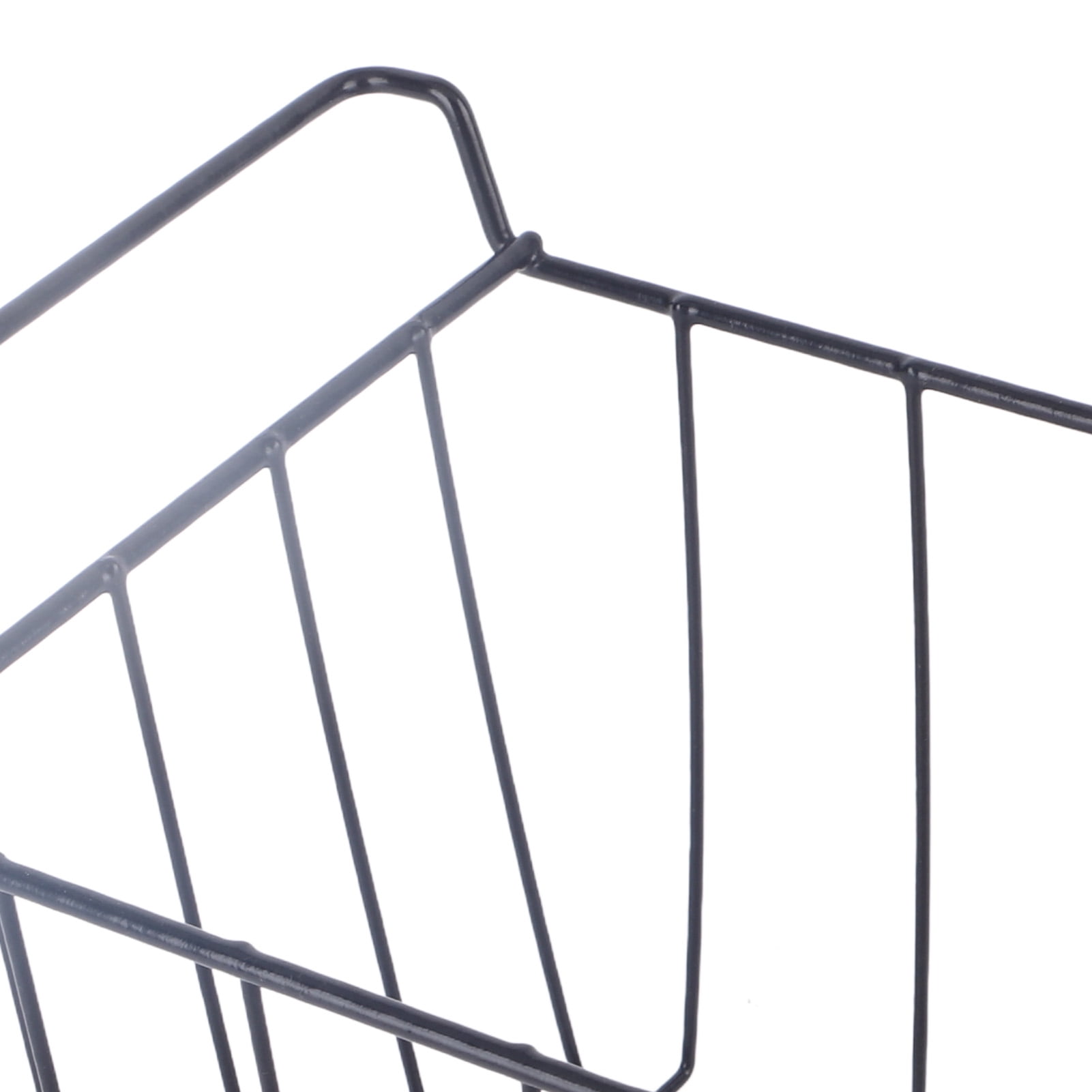 2 Pcs Freezer Wire Storage Basket PE Coated Metal Hanging Rack Freezer Storage Organizer Bin for Fridge Shelf Cabinets Pantry Closets (L 39cm X W 20cm X H 20cm)