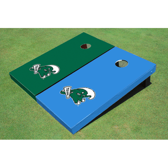 Tulane University Alternating Solid Cornhole Boards