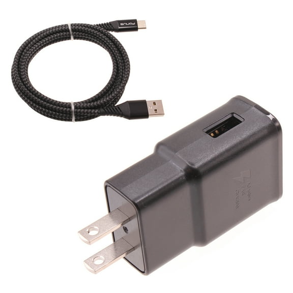 Fast Home Charger for Samsung Galaxy S23/S22/S21/S20/Ultra/Plus - Type-C 6ft USB-C Cable Quick Power Adapter Travel