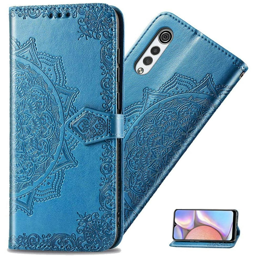 Asdsinfor LG Velvet 5G Case Full Stylish Advanced Embossing Wallet Case