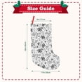 thumbnail image 3 of Salouo Hand Drawn Snake Print Christmas Decorations Stockings 1 Pack 18'' Xmas Stockings Holiday Stocking Personalized Farmhouse Decor for Home Family Party Tree, 3 of 7